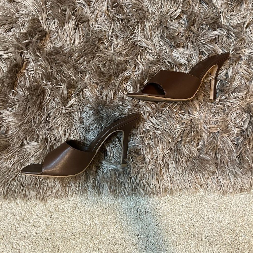 Chocolate brown mule